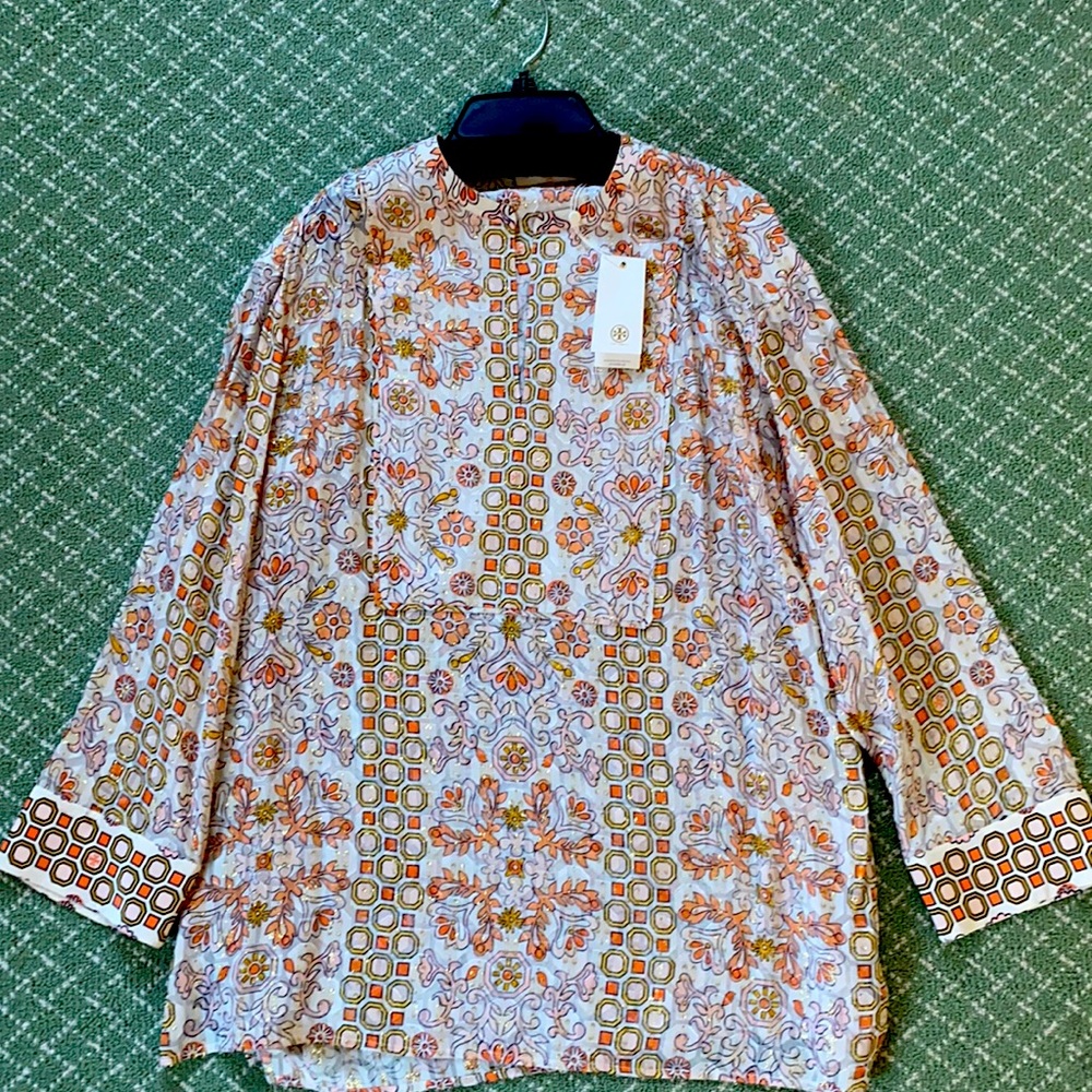 NWTs Tory Burch tunic Blouse, size M